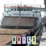 Зерно в порту Астрахань / Grain in port Astrakhan, Russia