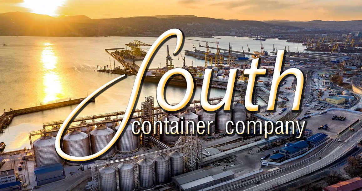 Перевалка пшеницы и зерновых в порту, Южная Контейнерная Компания накапливает зерно в крытых сухих складах до достижения определенного тоннажа